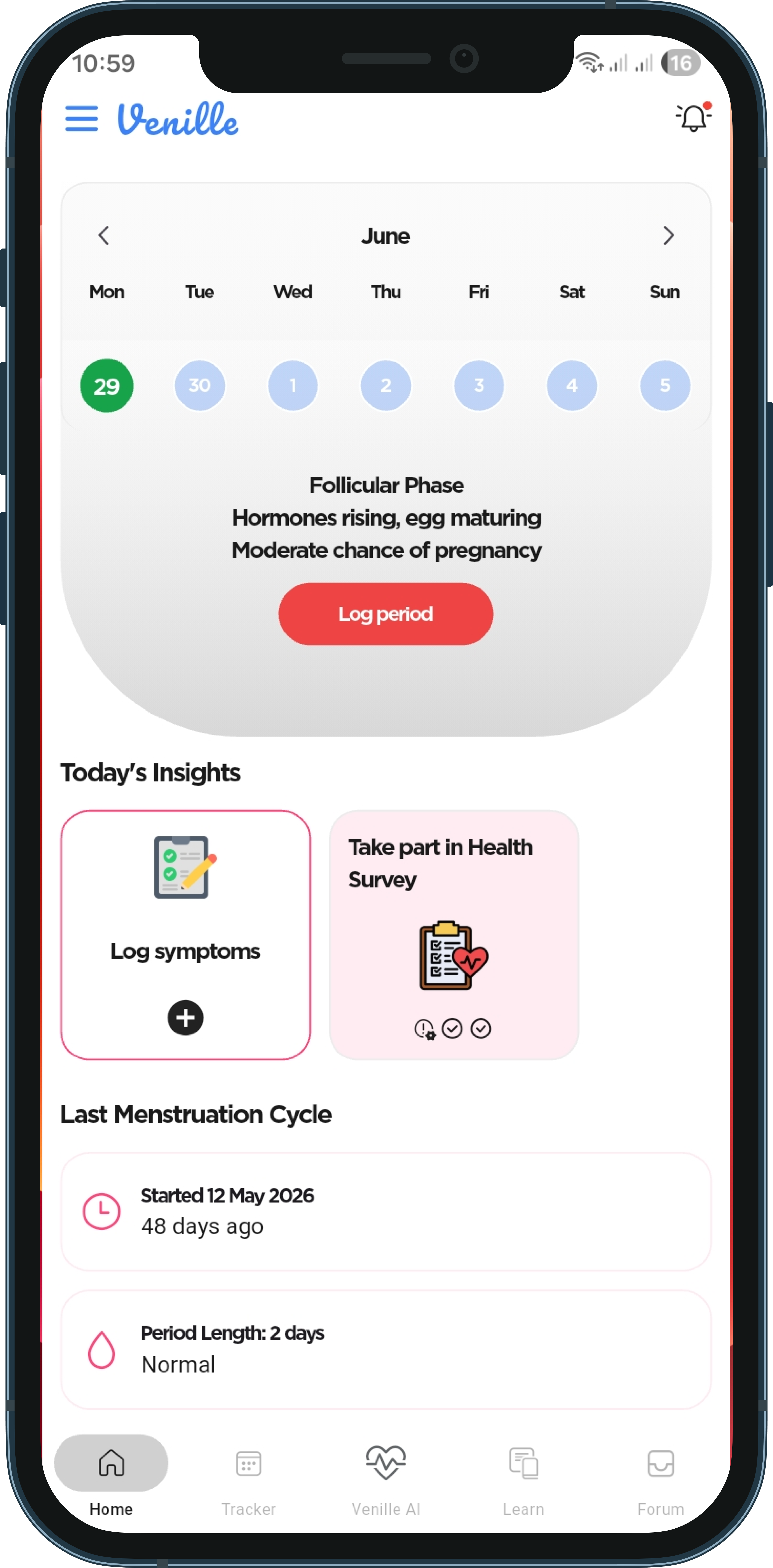 Venille AI digital health platform